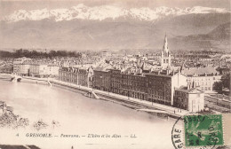 FRANCE - Grenoble - Panorama De La Ville - L'Isère Et Les Alpes - LL - Carte Postale Ancienne - Grenoble