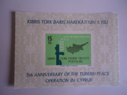 CYPRUS TURKEY MNH IMPERFORATE SHEET 1967 - Andere & Zonder Classificatie