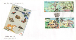 India  - 2003   - Snakes - FDC. - Lettres & Documents
