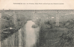 79 Thouars Le Viaduc Beau Pont Métallique Du Chemin De Fer CPA - Thouars