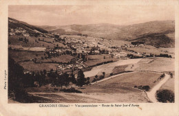 FRANCE - Grandris (Rhône) - Vue Panoramique - Route De Saint Just D'Avray - Vue Générale - Carte Postale Ancienne - Villefranche-sur-Saone