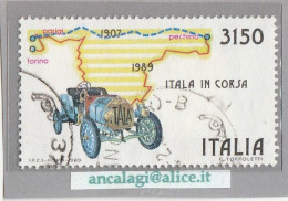 USATI ITALIA 1989 - Ref.0585A "RAID PECHINO-PARIGI" 1 Val. - 1981-90: Afgestempeld
