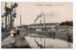 LA GUERCHE * CHER * USINE SAUVARD* Carte N° 80 * PECHEURS * LANDAU * BERRY * édit. Auxentaus, Bourges - La Guerche Sur L'Aubois