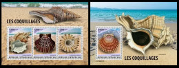 Central Africa 2023 Shells. (402) OFFICIAL ISSUE - Conchiglie