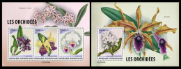 Central Africa 2023 Orchids. (404) OFFICIAL ISSUE - Orchids