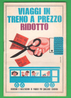 1966 Treni Orari Abbonamenti Riduzioni Ticket Depliant Train Transport Trasporti Viaggi - Otros & Sin Clasificación