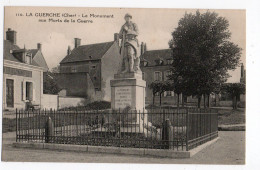 LA GUERCHE * CHER * MONUMENT AUX MORTS DE LA GUERRE * CREDIT LYONNAIS * Carte N° 110 - La Guerche Sur L'Aubois