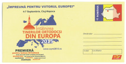 IP 2015 - 13 Meeting Of Young Orthodox In Europe, Romania - Stationery - Unused - 2015 - Christentum