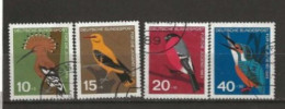 RFA N° YT  273 à 276  Oblitérés  Oiseaux   1963 - Used Stamps