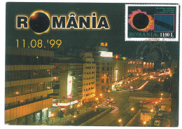 MAX 22 - 6 TOTALE ECLIPSE, Romania - Maximum Card - 1999 - Astrología