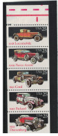 United States 1988  Vintage Cars Vertical Stripe MNH - Nuevos