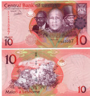 LESOTHO 10 Maloti 2013 P-21 UNC - Lesoto