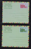 Ethiopia 1953 2 Aerogram Air Letter Stationery 25c + 50c Mint Castle GONDOR - Etiopia