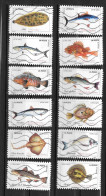 2019 - 219 - 1683 à 1694 Poissons De Mer - Gebraucht