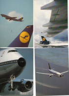Lot Of 18 LUFTHANSA  Publicity Postcards - All Different - 18 X CPM's - Sammlungen & Sammellose