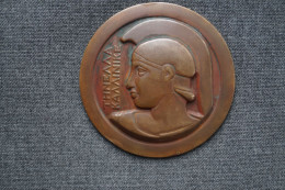 Médaille Bronze,les Couronnes Olympiques Du Travail,le 21 Juillet 1935, 65 Mm De Diamètre - Brons