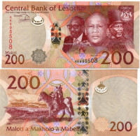 LESOTHO 200 Maloti 2015 P-25 UNC - Lesoto