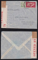 Portugal 1940 Censor Airmail Cover LISBOA X NEW YORK USA - Covers & Documents