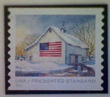 United States, Scott #5685, Used(o), 2022, Flags On Barns, Presort (10¢), Multicolored - Usados