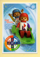 Carte Playmobil N° 83 / Luge / Lucy Et Thomas / Le Monde Du Sport / Carrefour Market - Autres & Non Classés