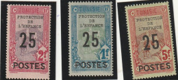 TUNISIE Timbre  N° 117 118 119 Sans  Charnière ** - Unused Stamps