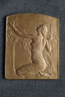Ancien Bronze Signé P. Theunis, 100 Mm./ 80 Mm. - Bronzen