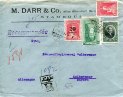 1929 Turkey 25k Ataturk Registered To Kolbermoor - Covers & Documents