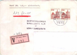 BERLIN 1981 - Lettre Vers La France / Brief Nach Frankreich - 210pf Chateau / Schloss Schwanenburg - YT 548 / MI 589 - Lettres & Documents