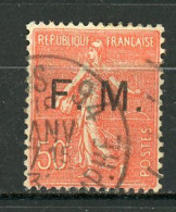 FRANCE -  TYPE SEMEUSE - N° Yvert  6 OBLI - Francobolli  Di Franchigia Militare