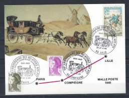 FRANCE 1985 - CARTE POSTALE. 150è Anniversaire Relations AFP - PTT. Daté Des 25-27. X.1985. 59 LILLE.  TB. - Covers & Documents