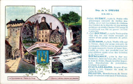 Cpa Pub Pastilles Valda Pub Au Dos Département De La Creuse (23) Guéret Boussac Aubusson Bourganeuf Felletin En TB.Etat - Other & Unclassified