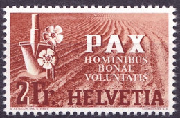 Schweiz Suisse PAX 1945: Feld+Blumen / Champ & Fleurs  (2 Fr) Zu 271 Mi 456 Yv 414 ** Postfrisch MNH (Zu CHF 60.00) - Nuevos