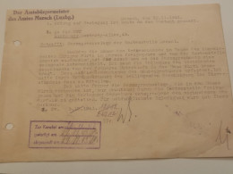 Lettre, Mersch 1943 - 1940-1944 Occupazione Tedesca