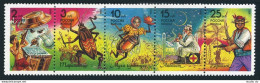 Russia 1993. Sc#6130, Mi#289-293.  Characters From Children's Books, Strip Of 5. MNH - Ungebraucht