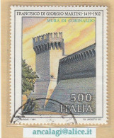 USATI ITALIA 1989 - Ref.0596 "ARTE ITALIANA" 1 Val. - 1981-90: Usados