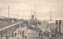 LIVERPOOL (Lancs) S.S. Teutonic At Landing Stage - Liverpool