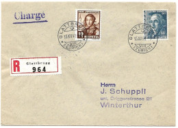 100 - 12 - Enveloppe Recommandée Envoyée De Glattbrugg 1942 - Timbres Pro Juventute - Cartas & Documentos