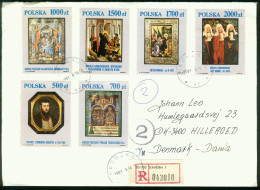 Br Poland, Klodzko 1991 Registered Cover > Denmark #bel-1027 - Covers & Documents