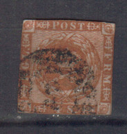 DENMARK STAMPS, 1854. Sc.#4, USED - Used Stamps