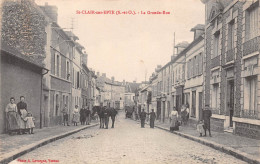 SAINT-CLAIR-sur-EPTE (Val-d'Oise) - La Grande Rue - Cheval - Ecrit (2 Scans) - Saint-Clair-sur-Epte