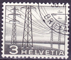 Schweiz Suisse 1949: Strommasten 3 Rp. Zu 297 Mi 529 Yv 481 Mit Eck-Stempel Vom 30.X. BRIEFANNAHME (Zumstein CHF 4.00) - Oblitérés