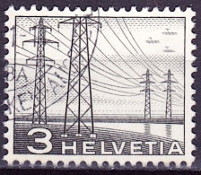 Schweiz Suisse 1949: Strommasten 3 Rp. Zu 297 Mi 529 Yv 481 Mit Stempel LUZERN .51 LUNABA (Zumstein CHF 4.00) - Gebraucht