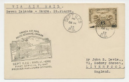 FFC / First Flight Cover Canada 1933 Steam Train - Treni