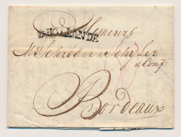 Amsterdam - Bordeaux Frankrijk 1792 - D Hollande - ...-1852 Voorlopers