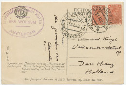Picture Postcard / Postmark Soviet Union 1935 SS Wolsum - Steamship Company East Baltic Sea - Barche