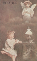 ANGEL CHRISTMAS Holidays Vintage Postcard CPSMPF #PAG734.GB - Anges