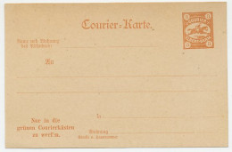 Private Local Stationery Elberfeld Barmen Germany Courier Mail - Horse - Horses
