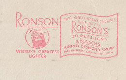 Meter Top Cut USA 1949 Lighter - Ronson - Radio Show - Tabacco