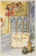 ANGE NOËL Vintage Carte Postale CPSMPF #PAG862.FR - Anges