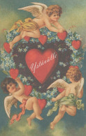 ANGE NOËL Vintage Carte Postale CPSMPF #PAG736.FR - Anges